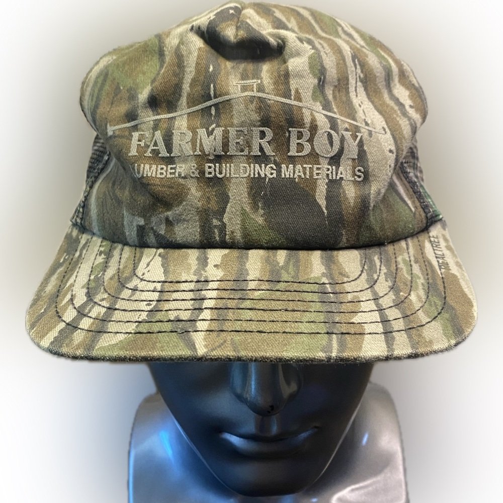 Farmer Boy Camouflage Meshback Trucker Hat Lumber & Building Materials